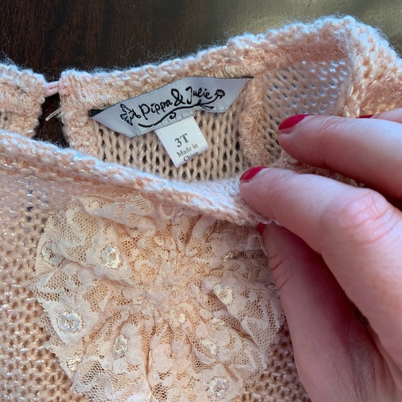 Pippa & Julie 3T Pink Sweater - Picture 6 of 7